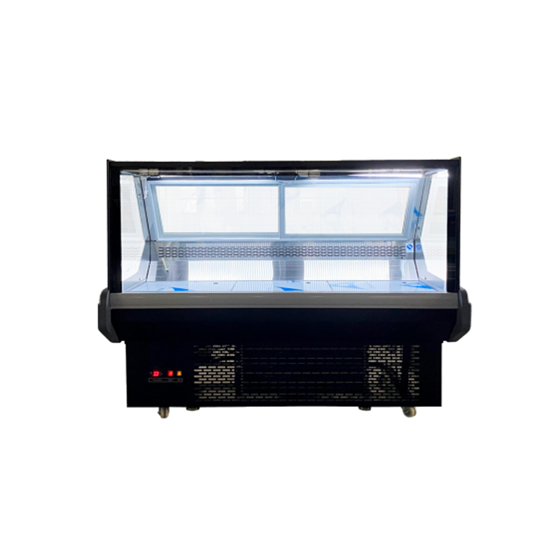 Decaer Descarte Arroyo Vitrinas charcuteras refrigeradas con cristal recto de refrigeración  ventilada | Maquinaria y Hostelería